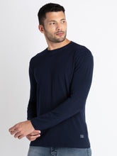 Mens Solid Round Neck T-Shirt